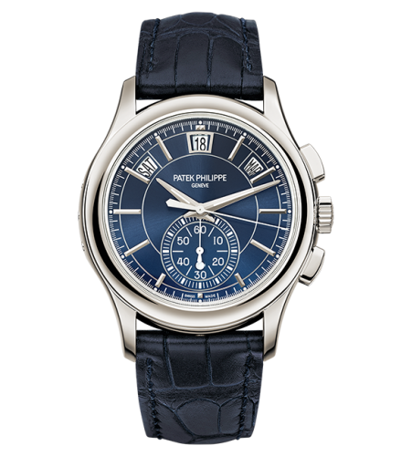 Swiss Patek Philippe Annual Calendar Chronograph Blue Watch 5905P-001
